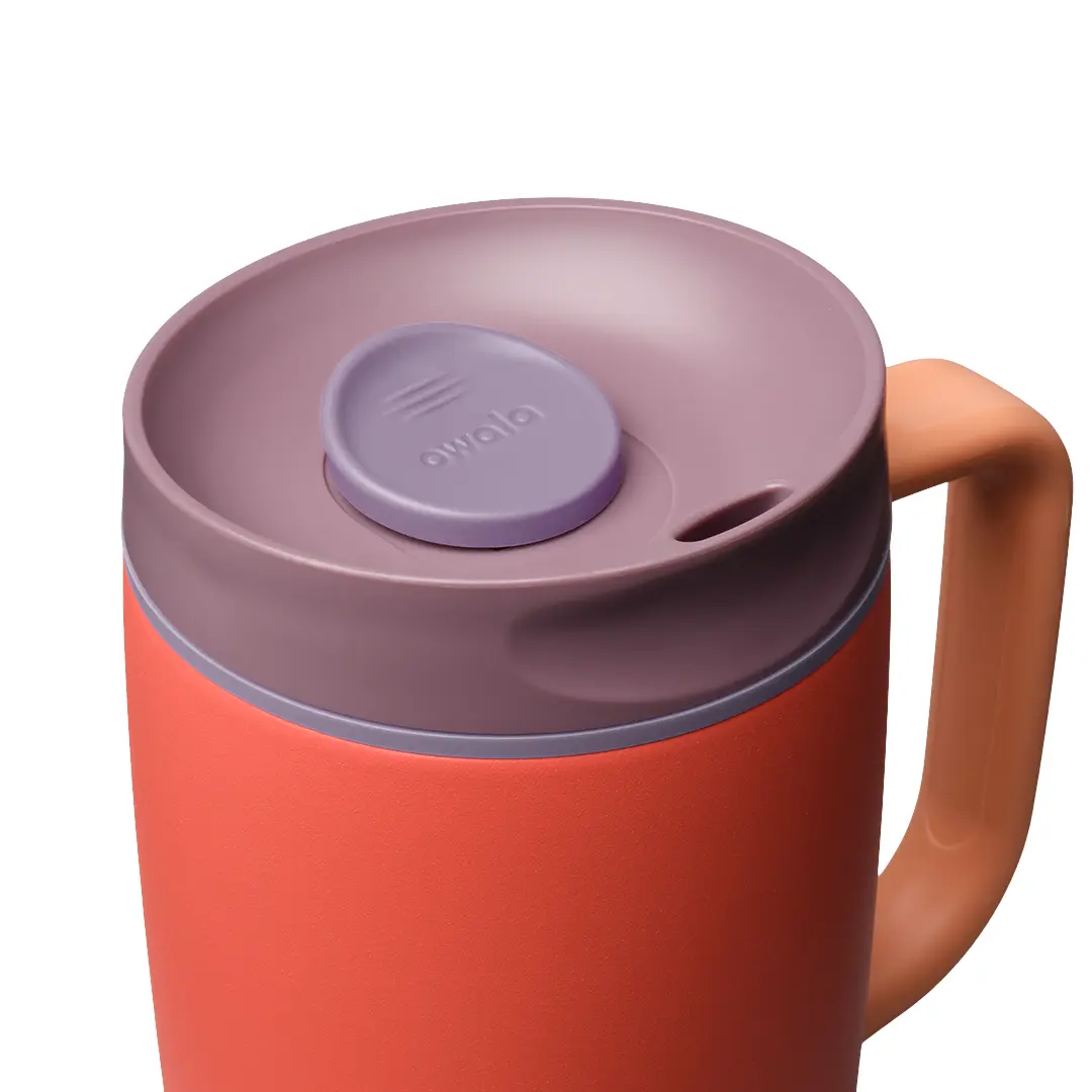 SmoothSip Slider with Handle - Terracotta Sunset - 12oz - Image 3