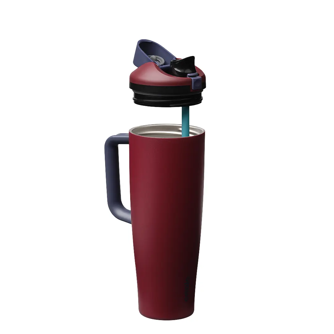 FreeSip Tumbler - Burgundy Bay - 40oz - Image 2