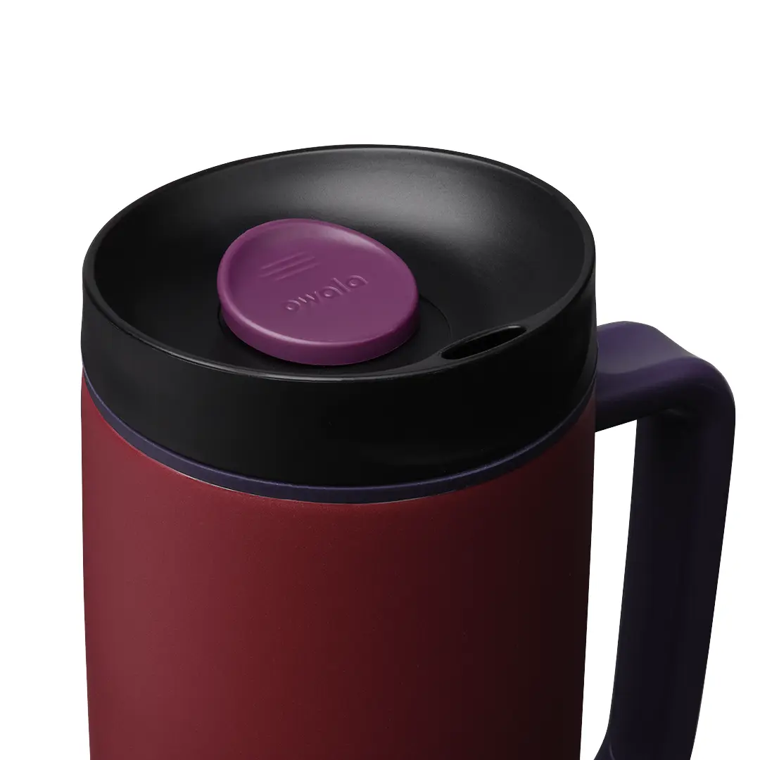 SmoothSip Slider with Handle - Burgundy Bay - 24oz - Image 3