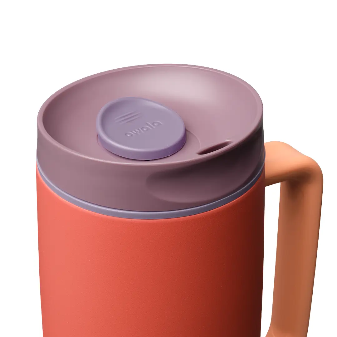 SmoothSip Slider with Handle - Terracotta Sunset - 24oz - Image 3