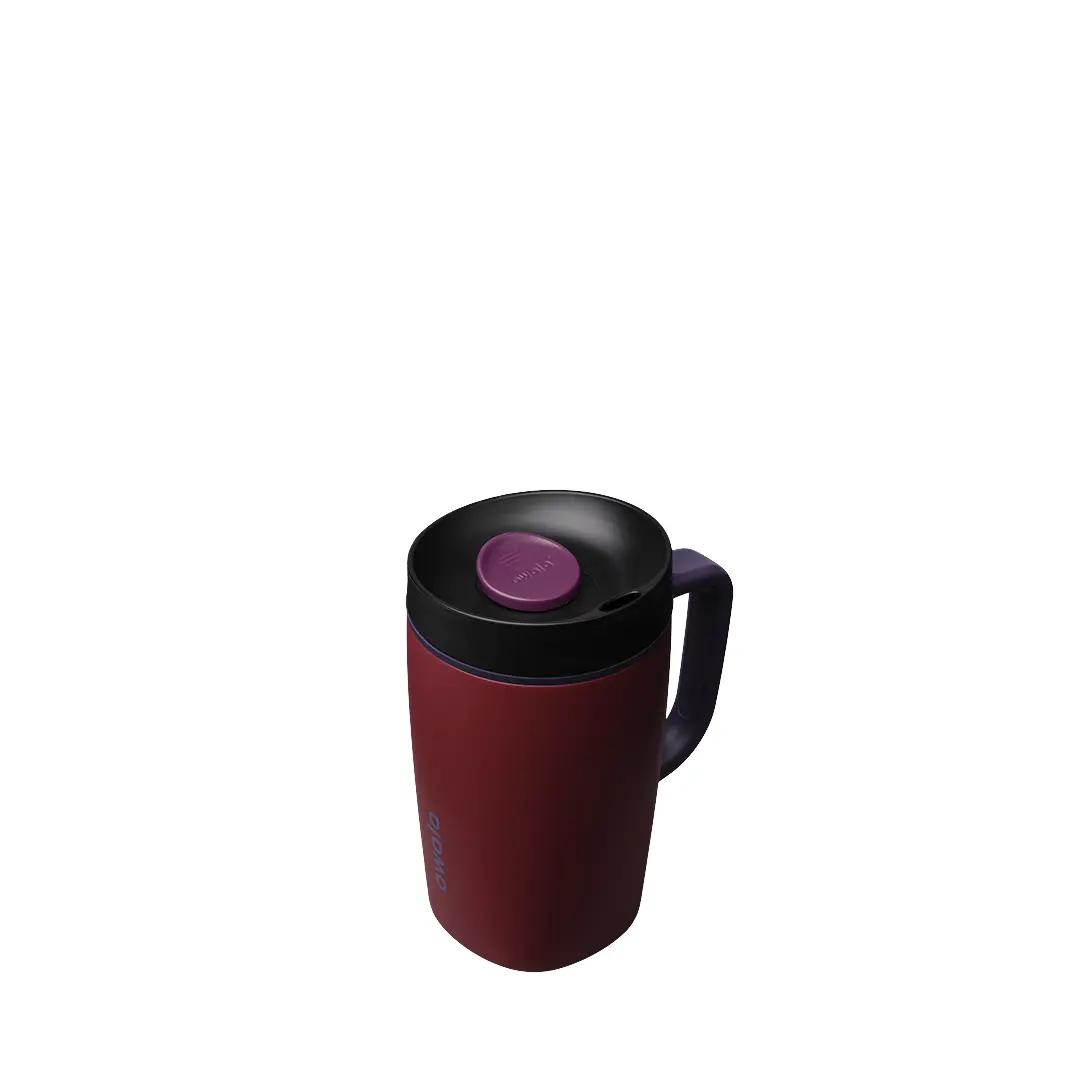 SmoothSip Slider with Handle - Burgundy Bay - 12oz - Image 4